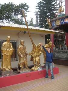 Buddha with a long arm