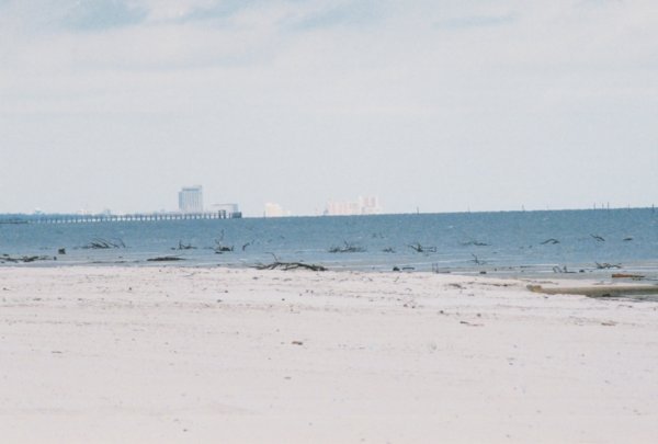 Biloxi Beach and the Gulf