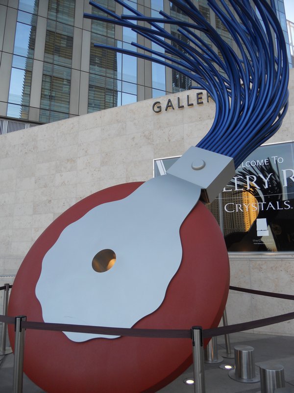 Art exhibit. I think it looks like a castor wheel, but the sign said it was a typewriter eraser. Whatever...lol
