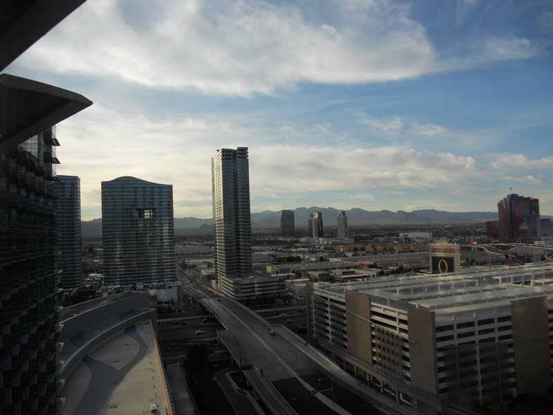 View from our room at the Aria.