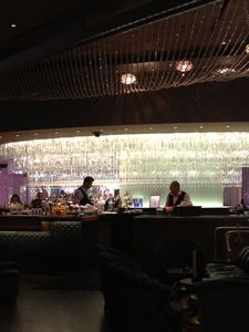 The was even another "glasses" chandelier behind the bar. This is level 2 of it