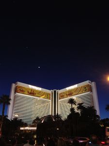 The Mirage with the moon