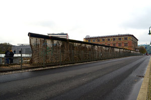 What's left standing of the Berlin Wall