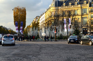 On the Champs Élysées