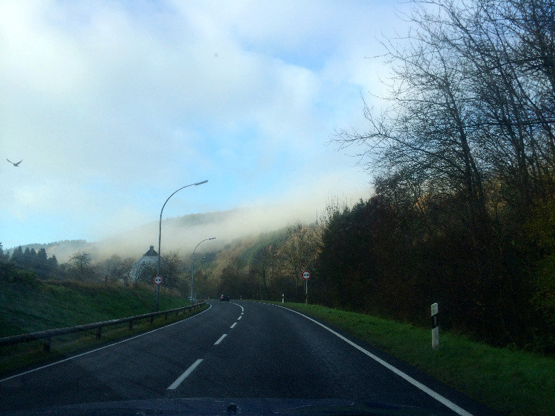 Driving to Bettendorf, Luxembourg