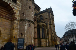 St. Peter's Cathedral is the left and The Church of our Lady on the right