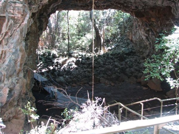 An uncollasped section of Lava Tube
