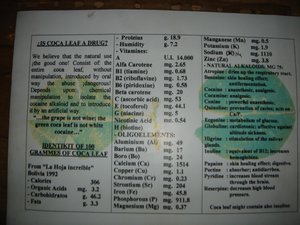 Eigenschaften vom beruehmten Coca