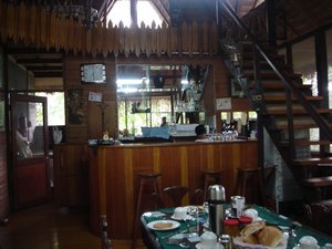 das Restaurant der Lodge