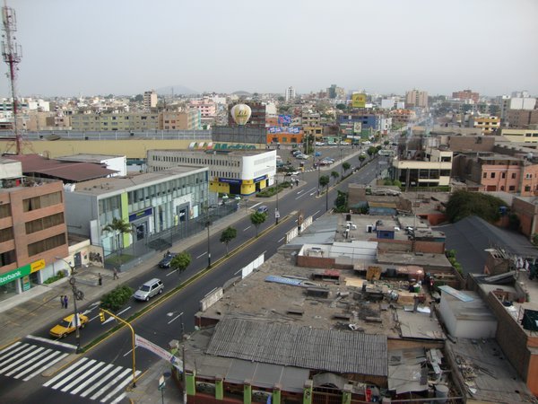 Die Aussicht von meinem Zimmer in Lima