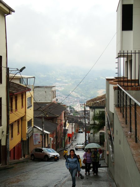 eine Strasse von Manizales Centro