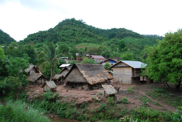 Typical Laos farmstead