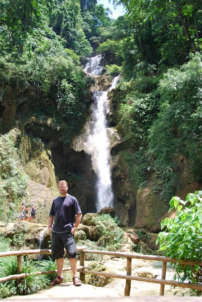 Dave at Kuang Si Waterfall