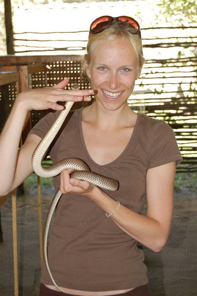 Tess at the Snake Farm