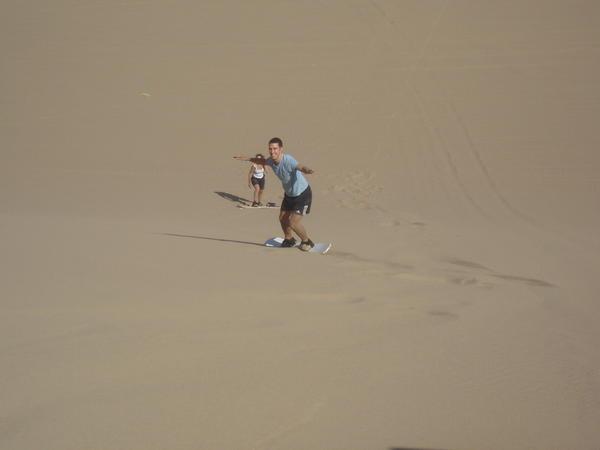 Eric sandboarding!