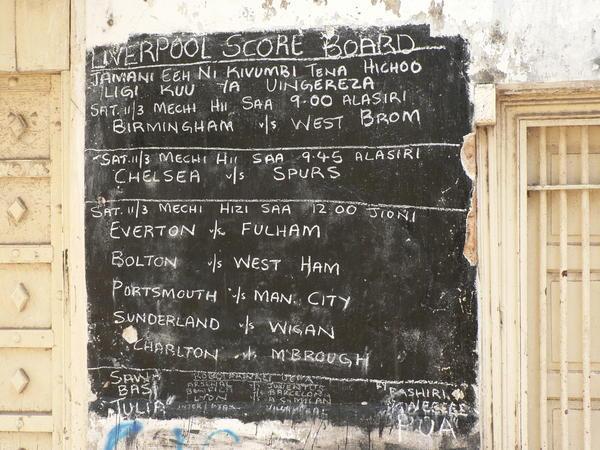 Stone Town Score Board
