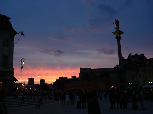 Sunset Over Main Square