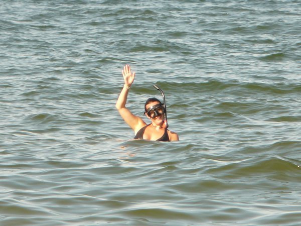 Aleks Swimming in the Baltic