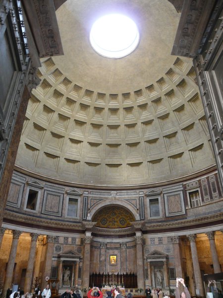 View Through The Front Doors Of The Pantheon