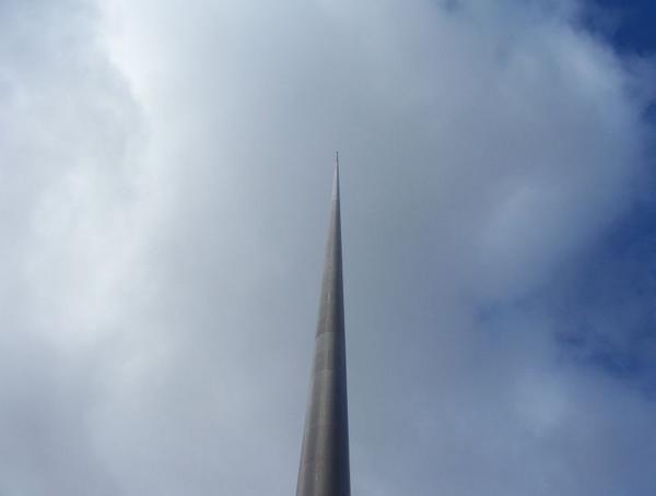A big pointy thing that strikes into the sky.