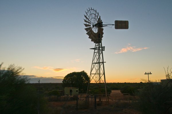 Sunset Windmill