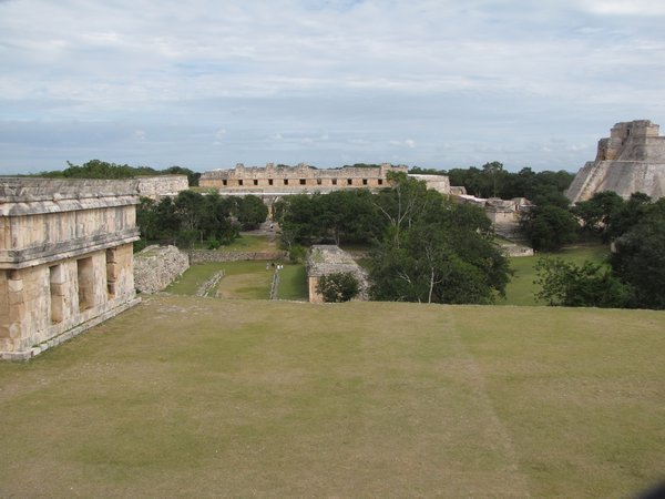 Overlooking the ball court
