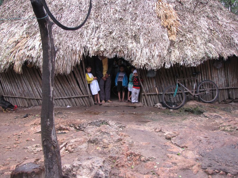 The family's hut