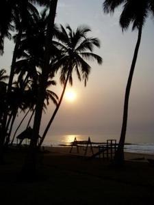 The sunrise at Cococnut Grove beach resort