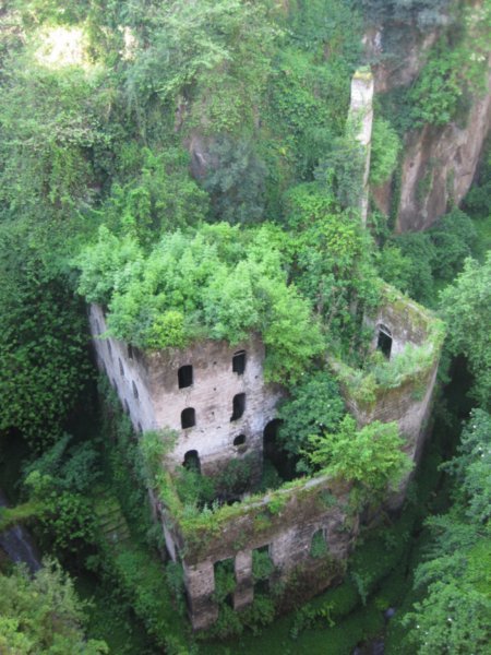 Castle ruins in Sorrento