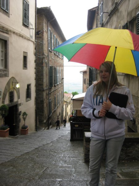 Another rainy day in Cortona!