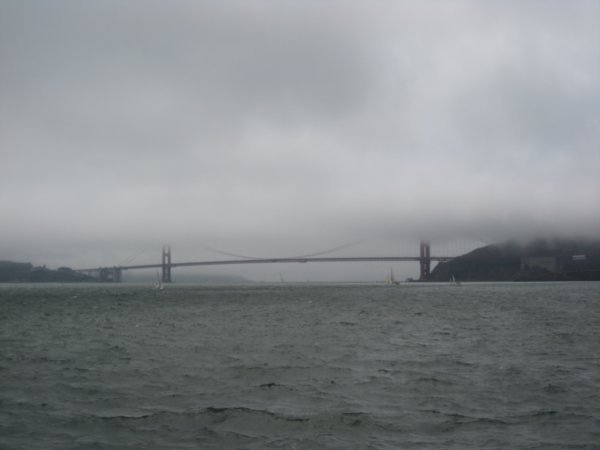 Not so golden Golden Gate Bridge
