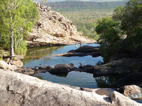 Kakadu - This watering hole was at the top of the hike to Gunlom Waterfalls.
