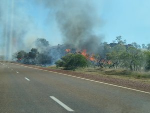 Northern Territory is on fire.  They are control burning all over the place up here.