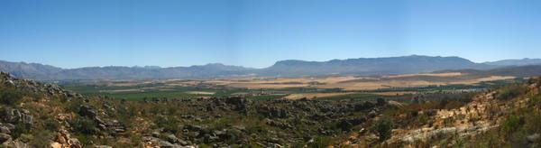 View of the Hex River Mountains