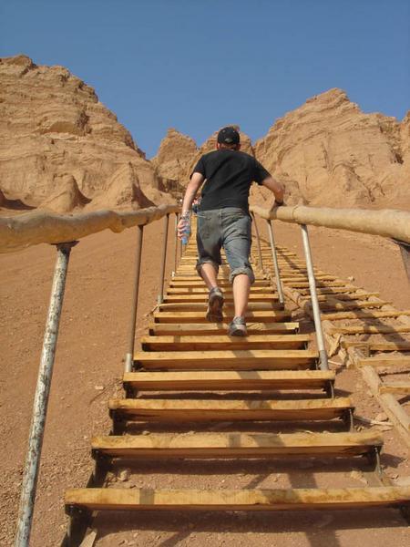 Climbing up the Flaming Mountains