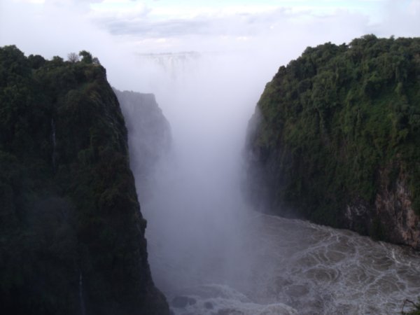 Victoria Falls from bridge on Zambia side