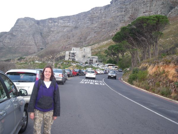 Walking down from the cable car, Table Mountain