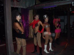 'Lady Marmalade', Lady boy show. The Queen, Koh Tao.