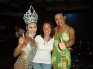 Jessie and the ladyboys after show