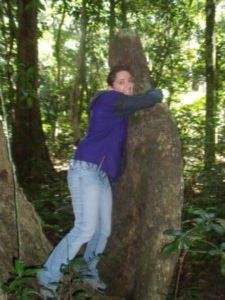 Tree-hugging! (yes that's part of the tree)