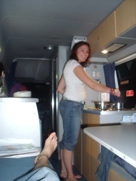 Cooking in the Camper