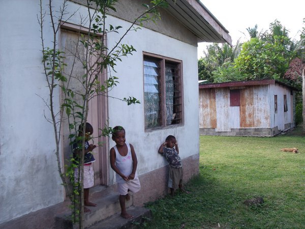 Village Fijian children