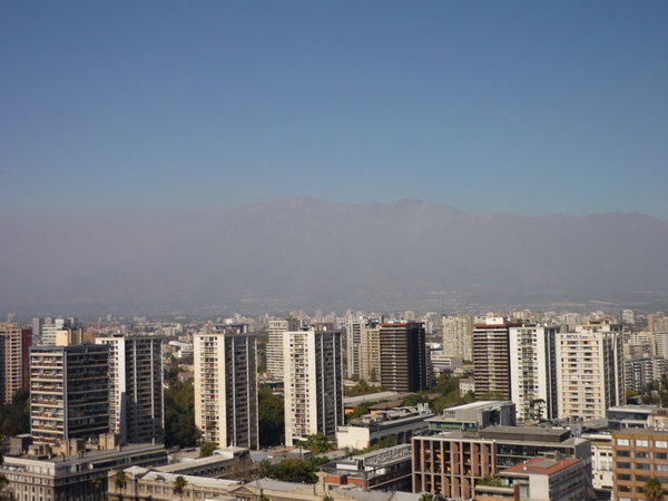 Smoggy Santiago, Chile