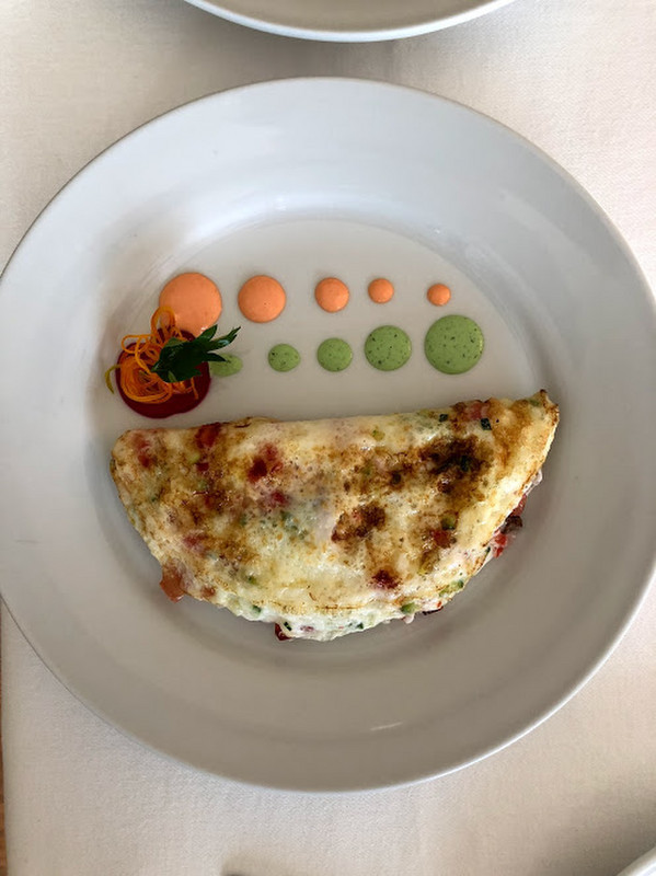 omelette, well plated!
