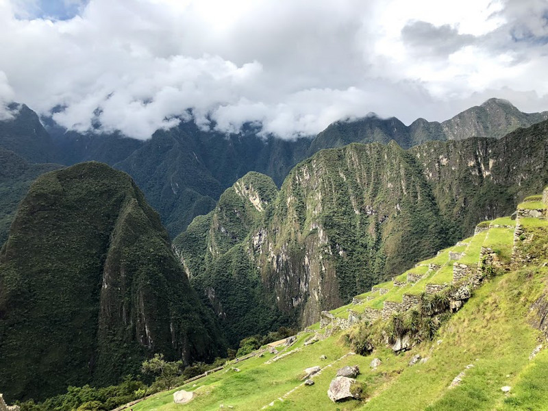 hues of green Machu Picchu