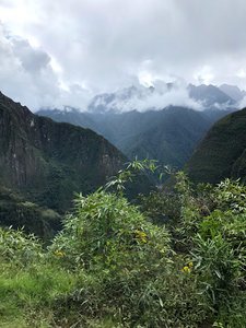 View from bus Aguas Calientes to Machu Picchu