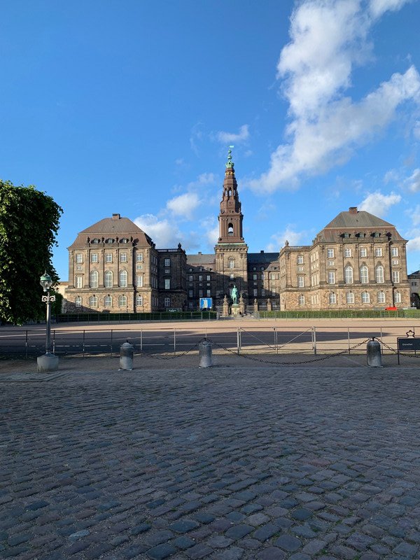 Christianborg Slot, one of many Danish Slots or palaces -- now home to Denmark's parliament