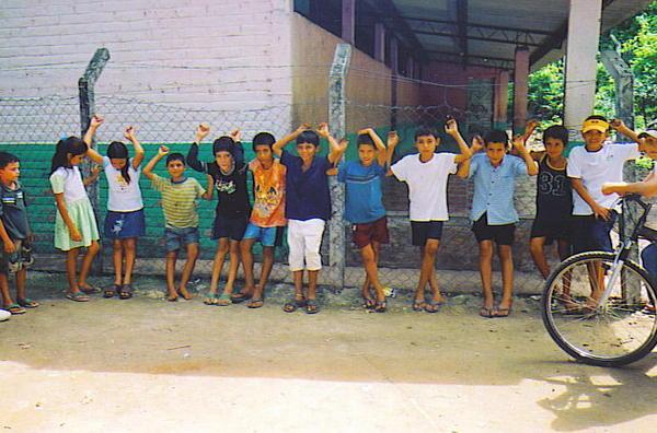 Salvadorian Children Outside the Day Care Center