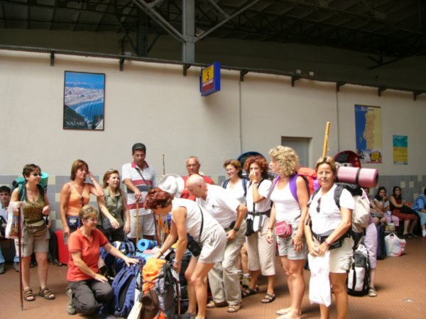 P1030312 - Bus station group photo with Badojoz Bushwalking Club