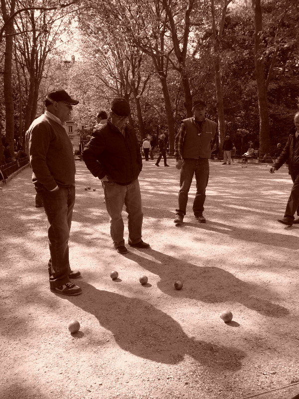 Boules in the Jardin du Luxembourg